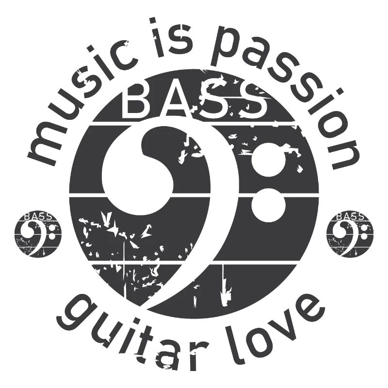 Guitare Basse Clé De Basse Look Utilisé Guitariste