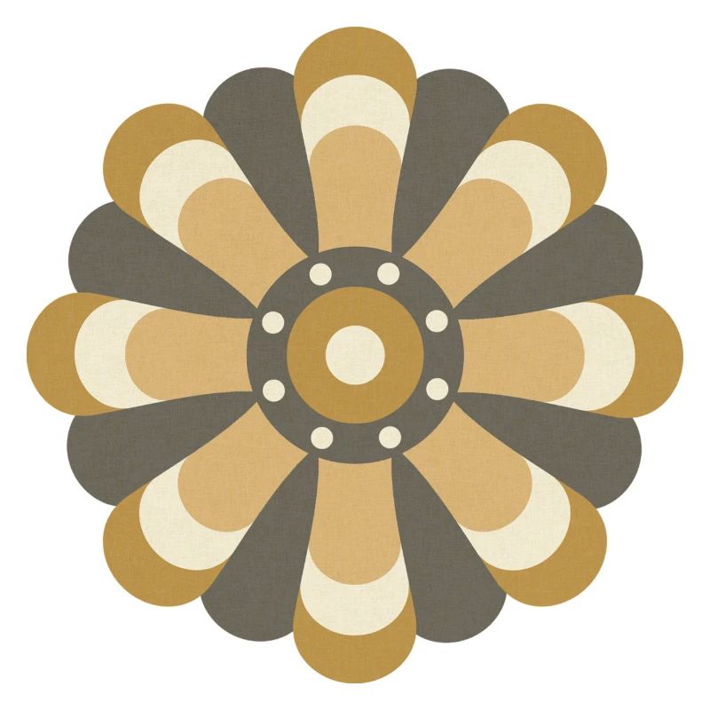 Fleur dorée et brune