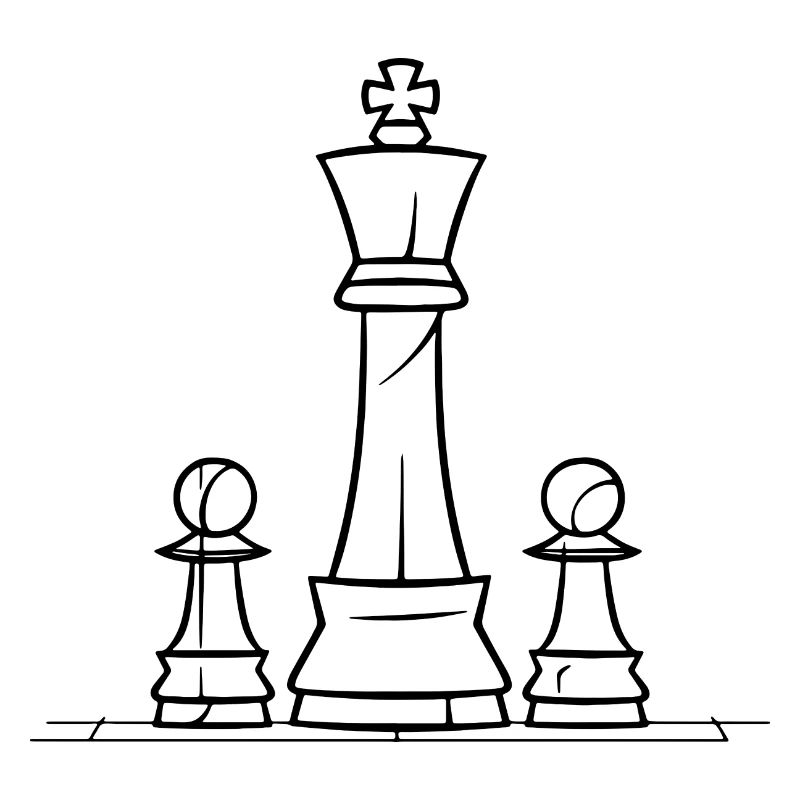 Chess Pieces Sketch