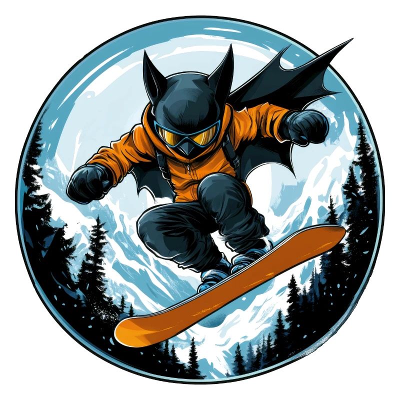 Bat Snowboarder