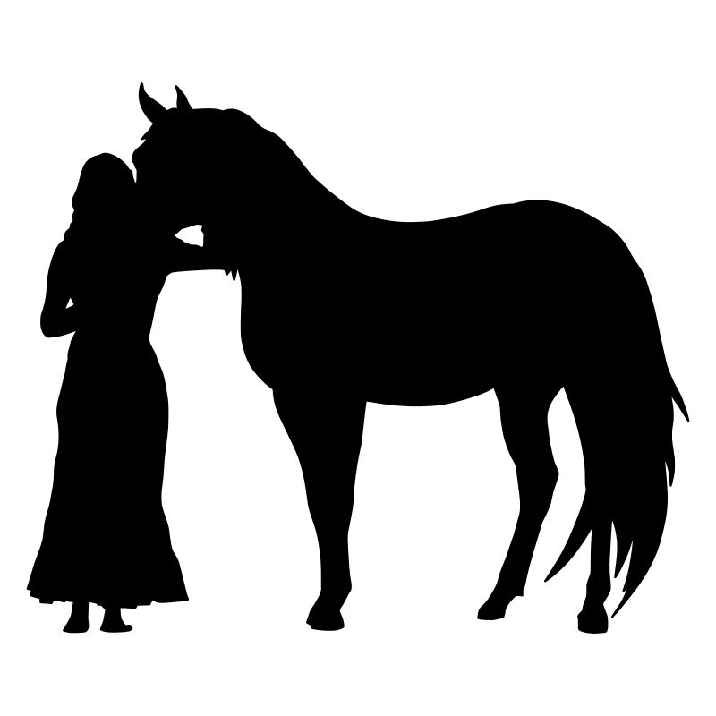 Femme avec cheval
