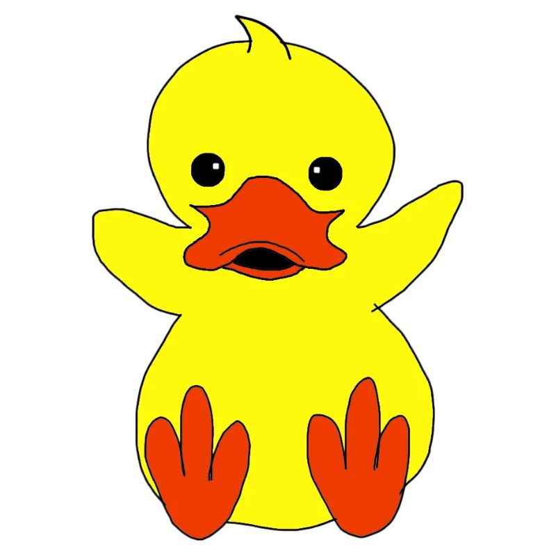 Croaking Yellow Duckling