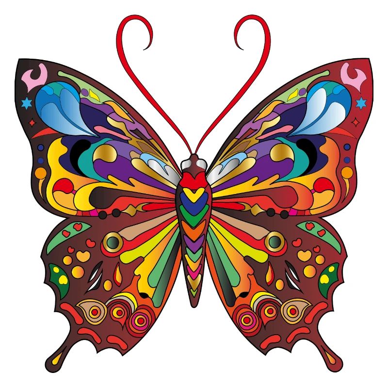 Der bunte Schmetterling
