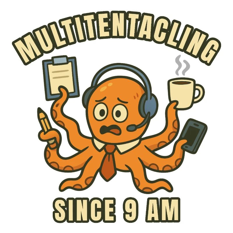 Multitasking Octopus at 9 a.m.