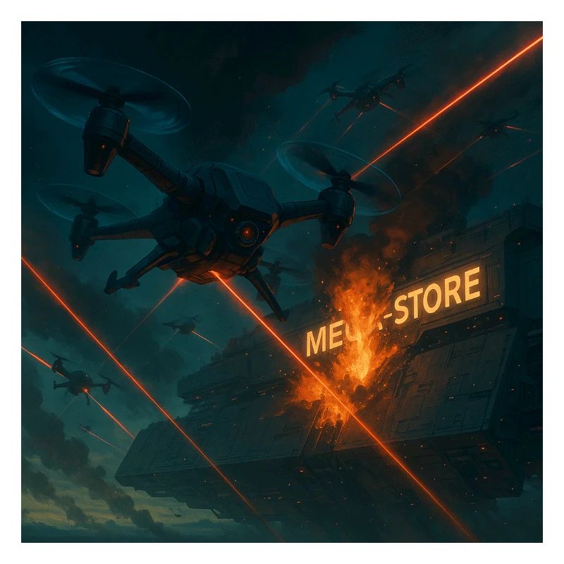 Futuristic Air Base Attack Image