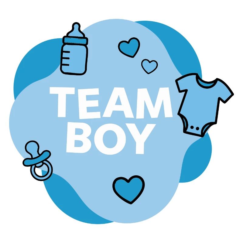 Conception de la douche de bébé de l’équipe Boy