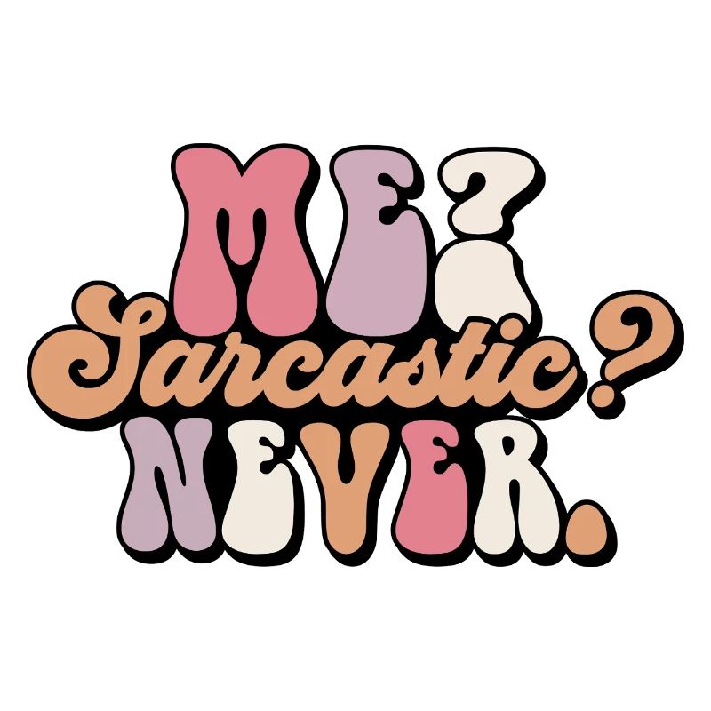 Harmloses Sarkasmus-Textdesign