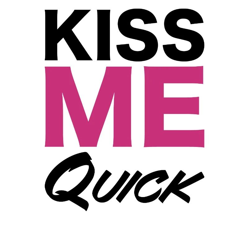 Conception de typographie rapide Kiss Me