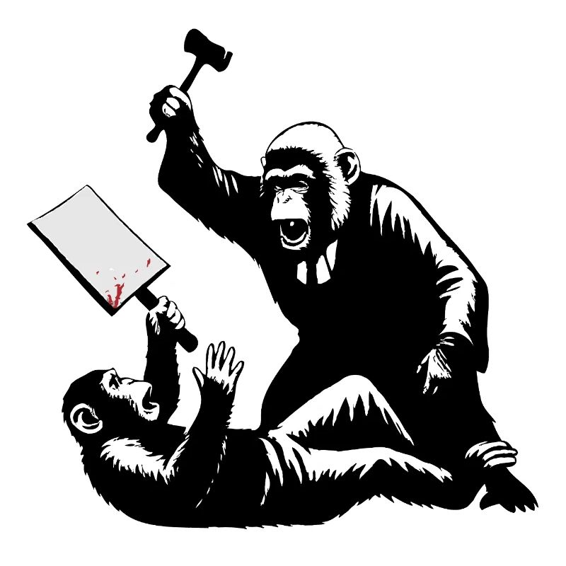 Monkey judge hits protesters