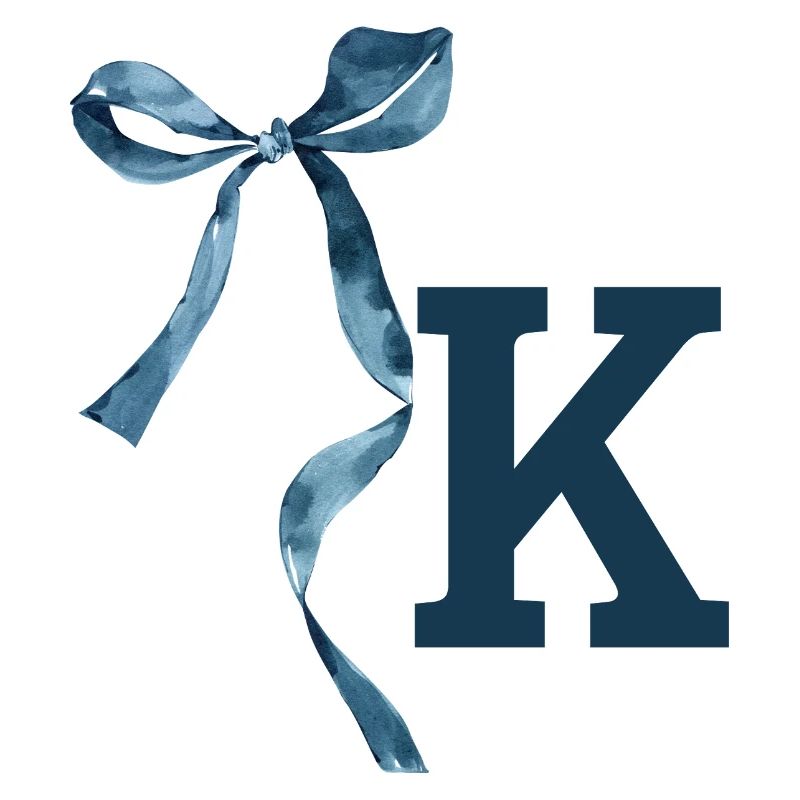 Monogram k Geschenkidee