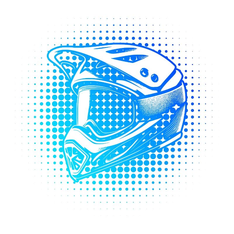 Conception numérique du casque de motocross