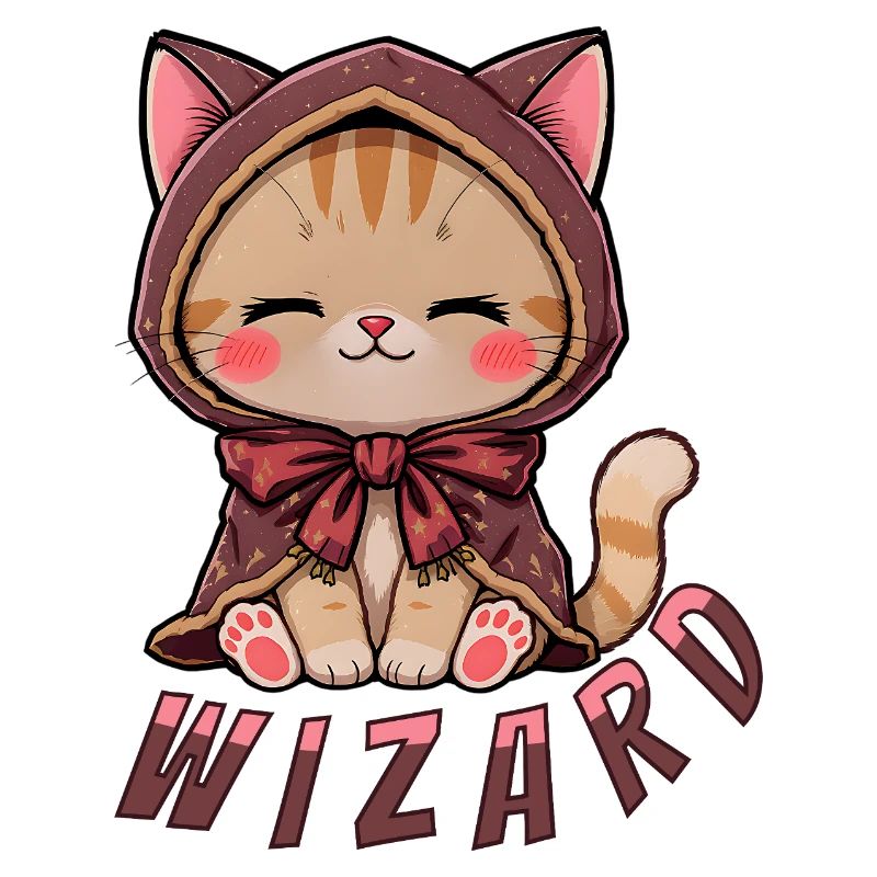 Kitten in magic cape