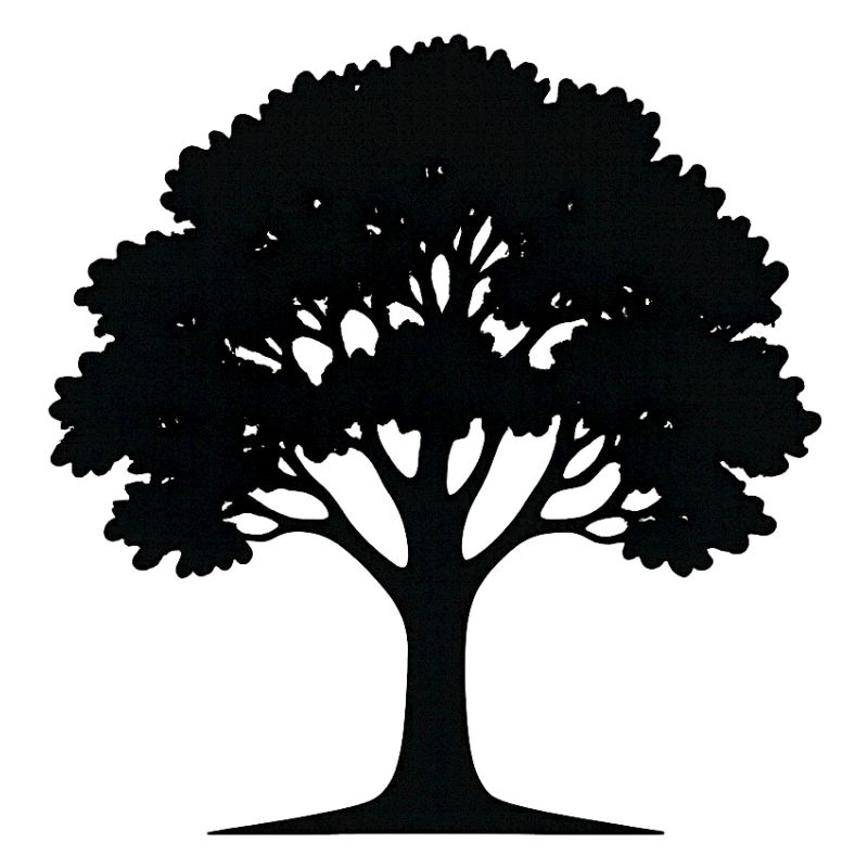 Stilvolle Baum-Kunst Illustration