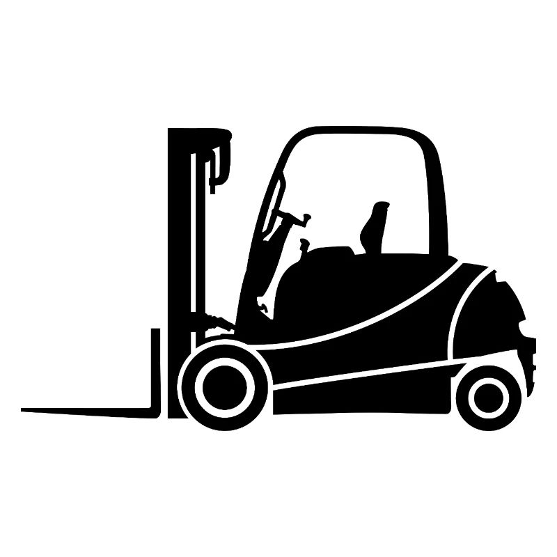 Forklift Silhouette: Trasporto & Carrello Elevatore Driver