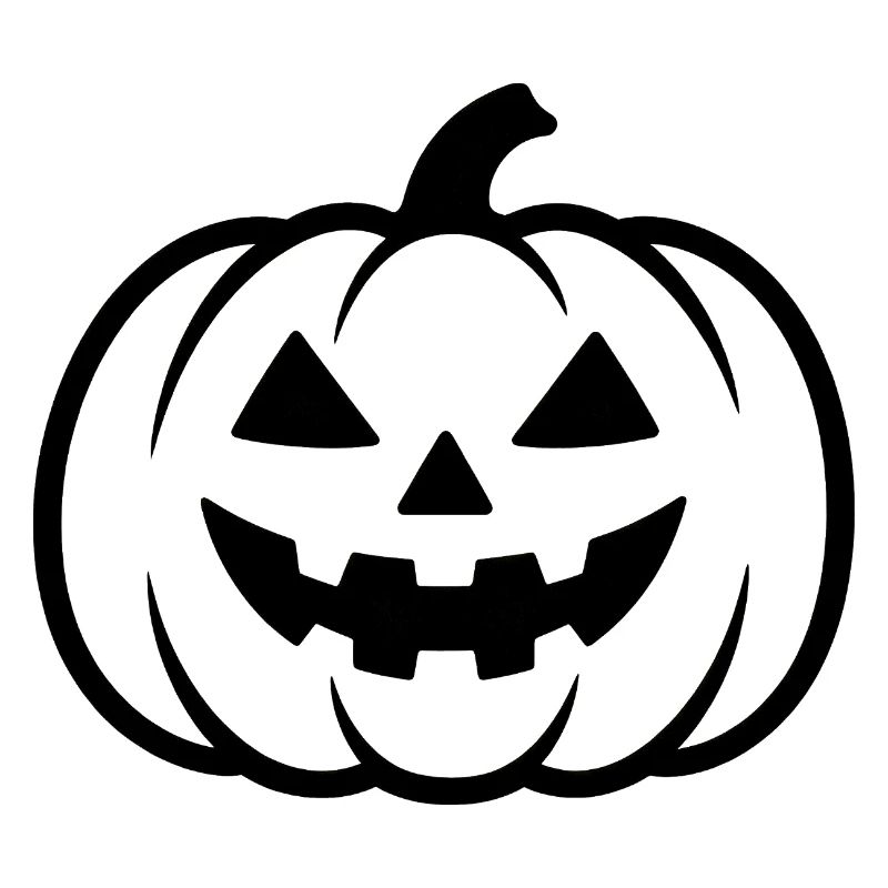 Silhouette de citrouille d’Halloween