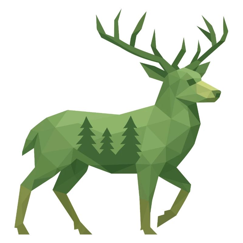 Geometric Deer
