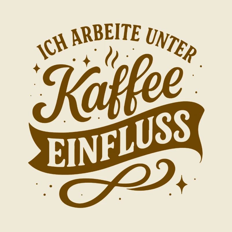Ich arbeite unter Kaffee-Einfluss