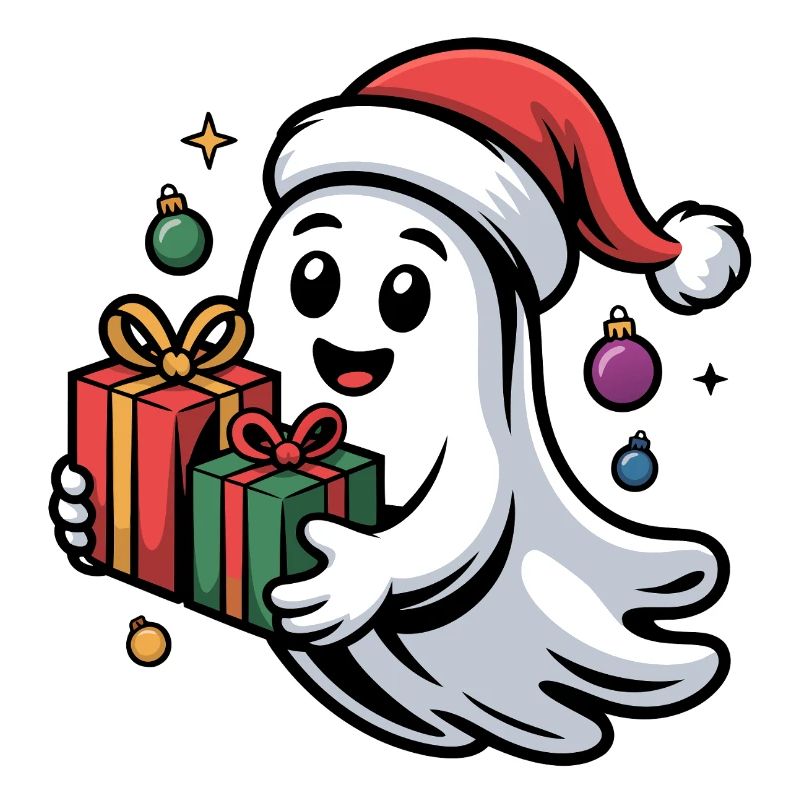 Weihnachtsgeist mit Geschenken