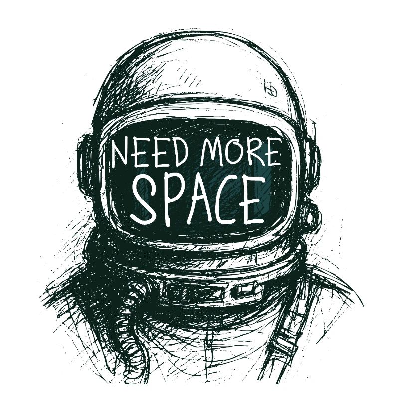 Besoin de plus de discours d’astronaute spatial Dessin