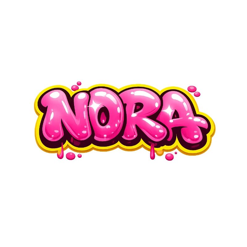 NORA GRAFFITI NAME FOR PERFECT GIFT PRINTABLE 