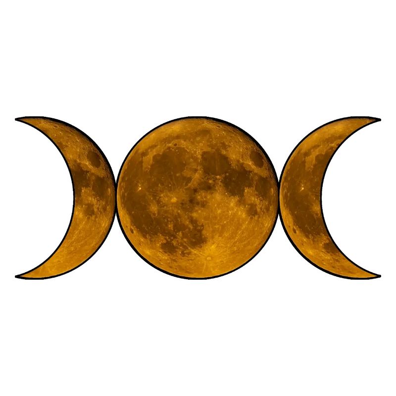 Wicca de la Triple Lune - Déesse en Or