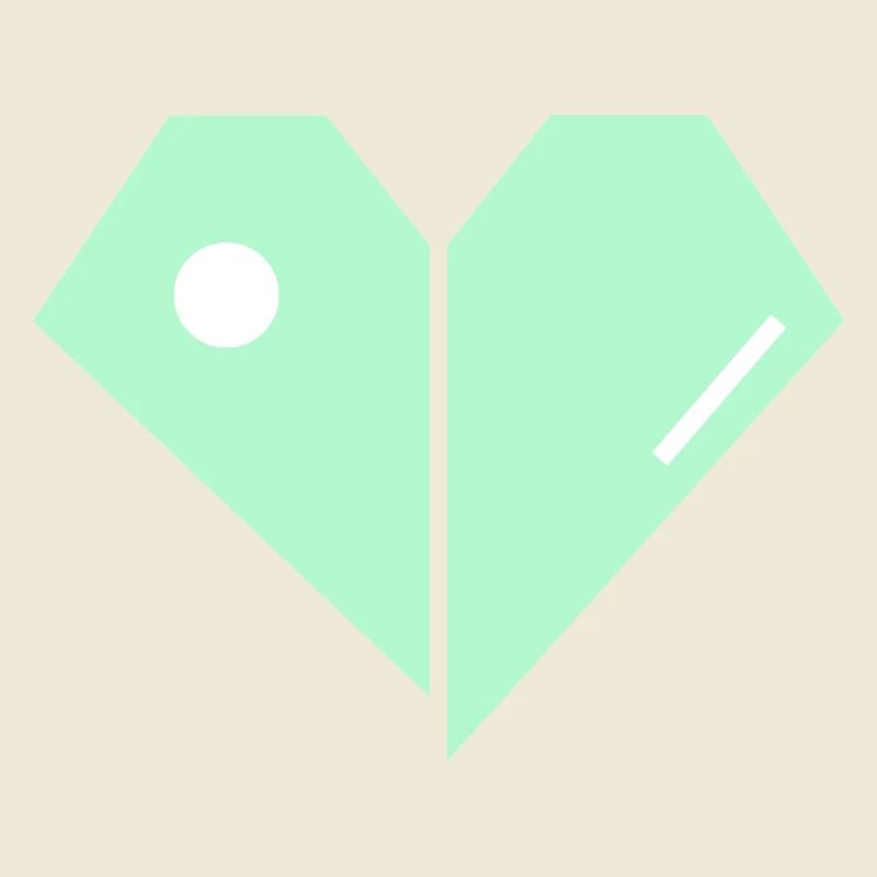 Mint Herz Split Minimalist