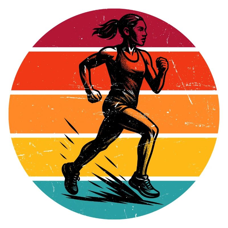 Illustration de course pour la course