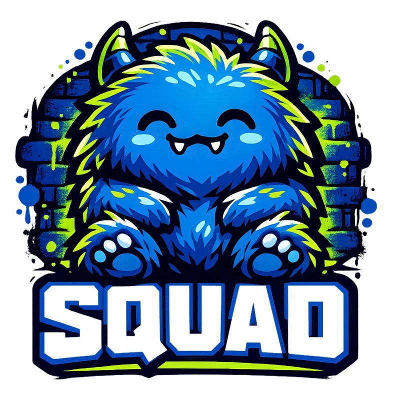 Logo de l’escouade de monstres bleus