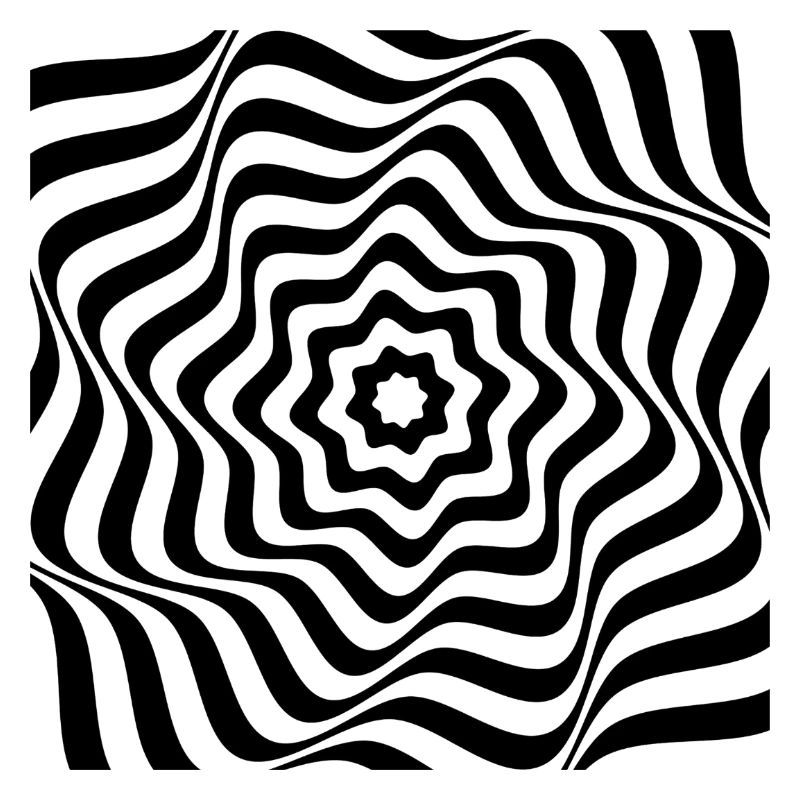 Hypnotic Black Spiral Pattern