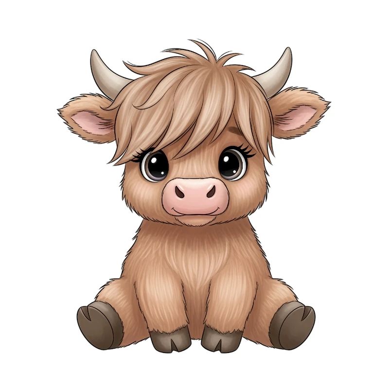Kuhbaby mit Ponyhaar