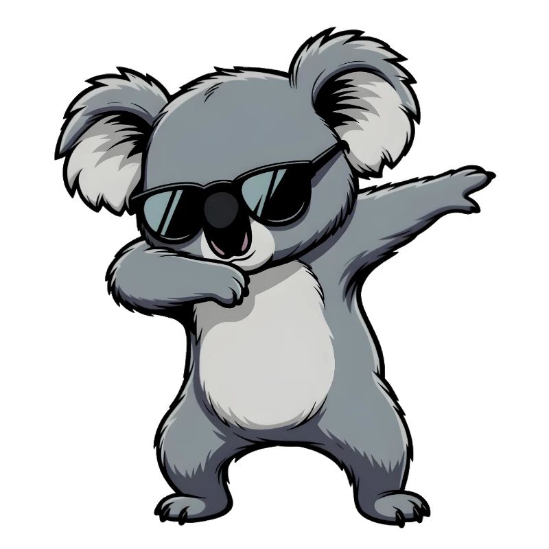 Dabbing Koala