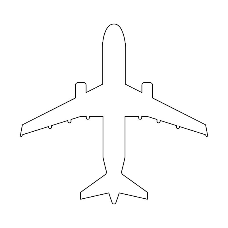 Airplane outline