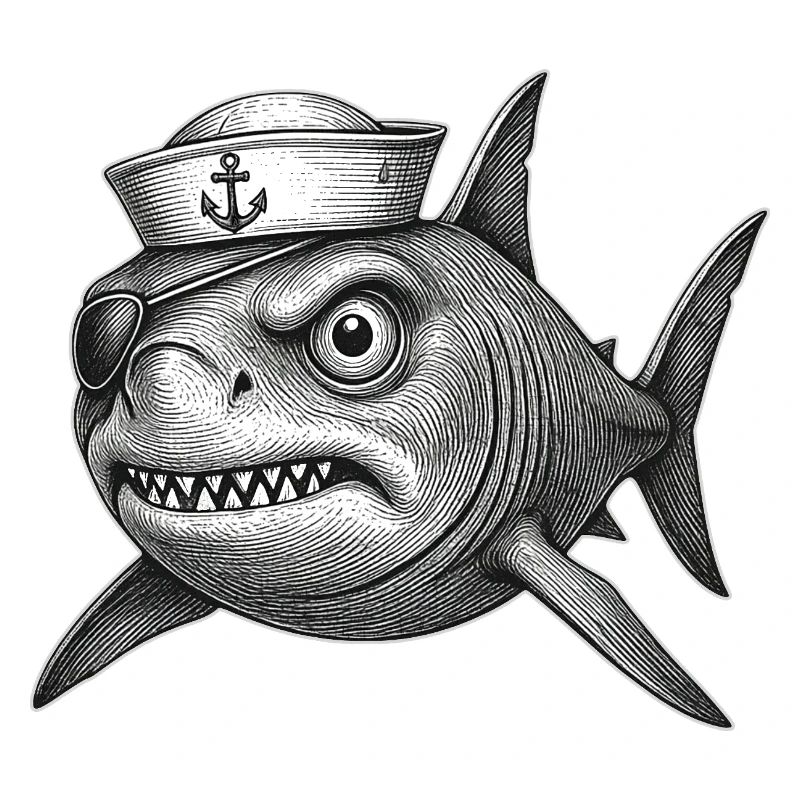 Der mürrische Captain Haifisch