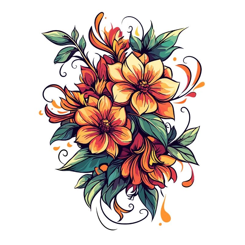 Bouquet de Fleurs de Feu