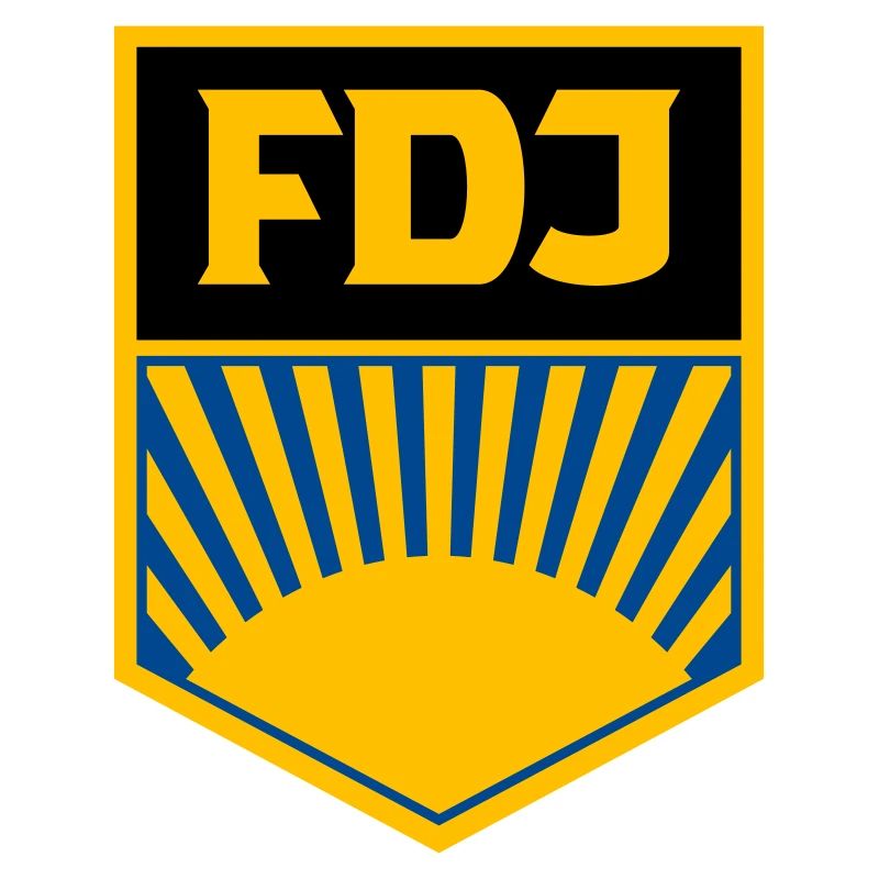 FDJ - Freie Deutsche Jugend (eckig, dreifarbig)