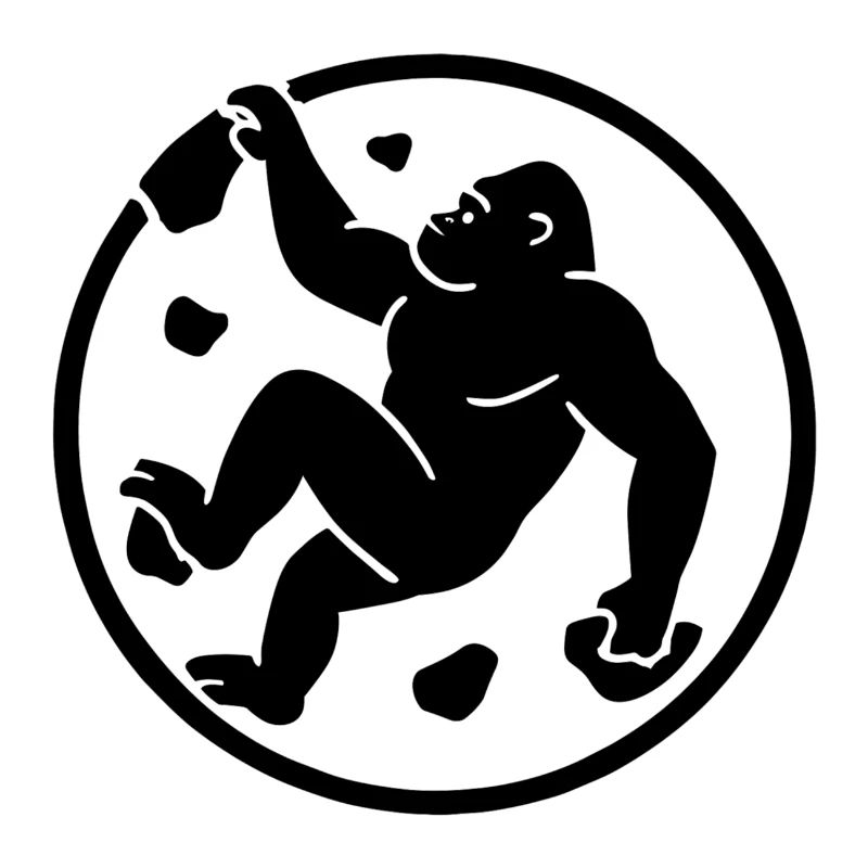 Gorilla Boulder : logo du badge minimaliste