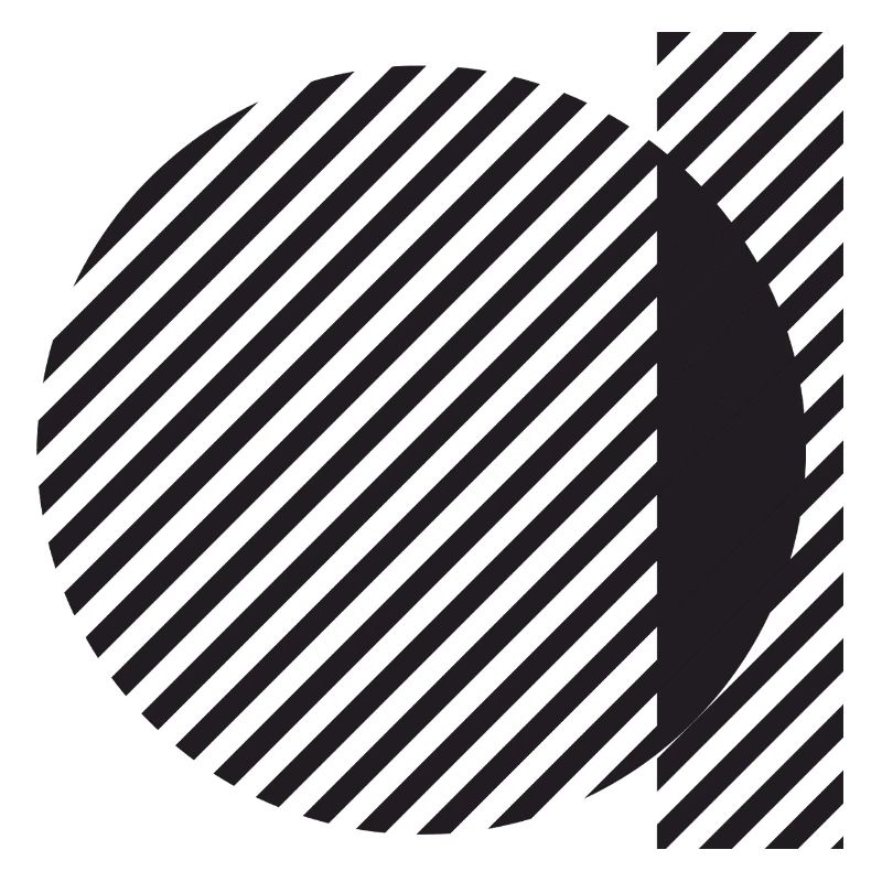 Diagonal Stripe Circle Abstract