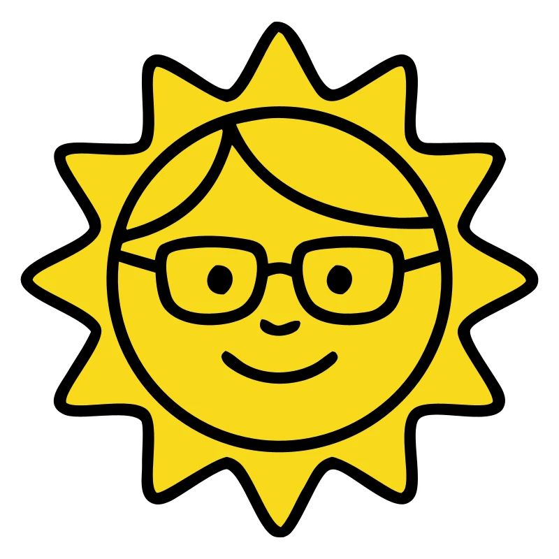 Laughing Sun Glasses Comic