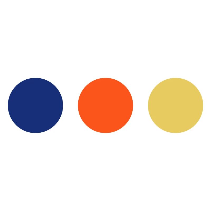 Trio de couleurs Minimal Circles
