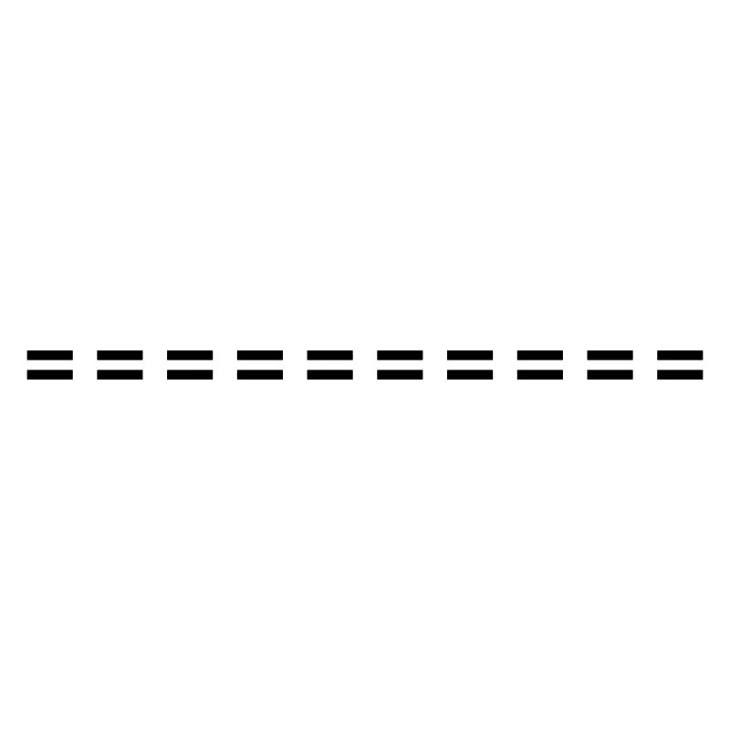 Trait de symbole en pointillés