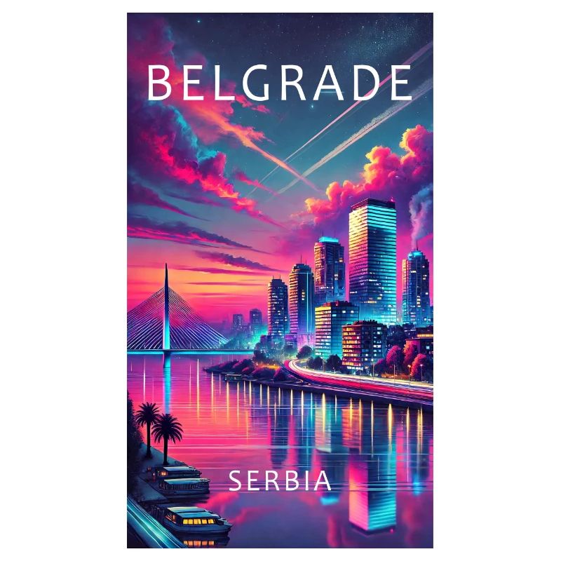 Conception de la ville de Belgrade en Serbie