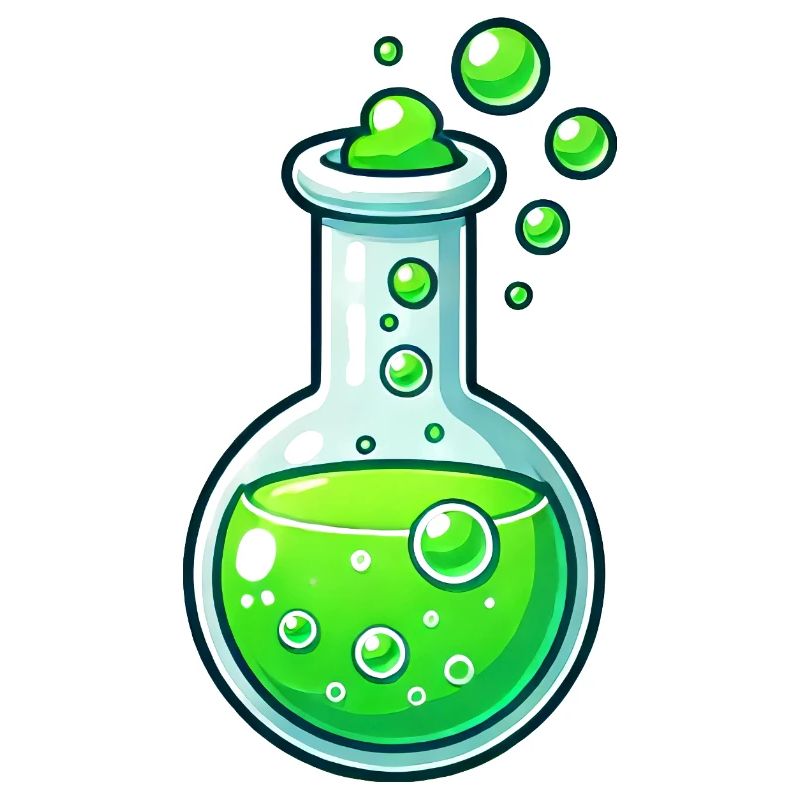 Chemistry Comic Funny Erlmeyer Flask Reaction
