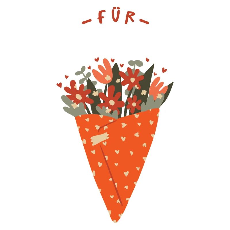 Bouquet de fleurs – Salutations chaleureuses