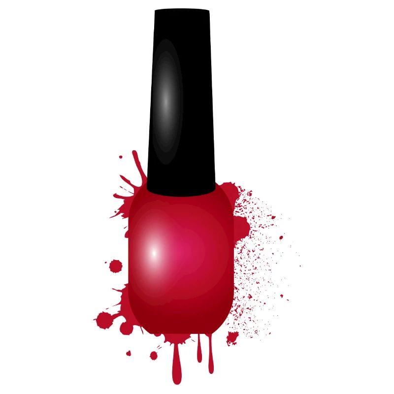 Roter Nagellack im Graffiti-Stil Illustration