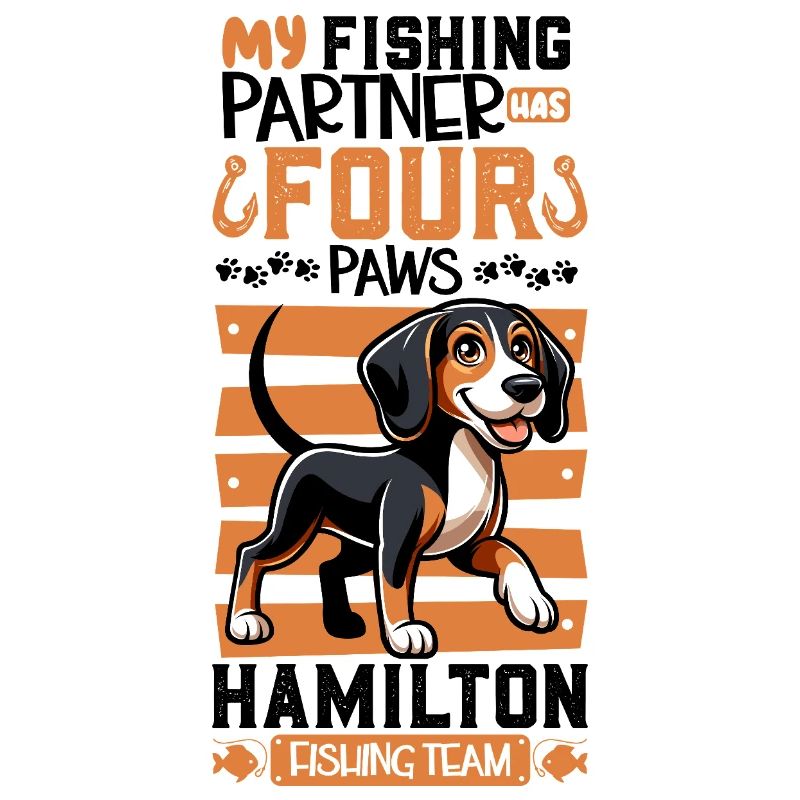 Pêche et chien de chasse à l’odeur hanovrienne