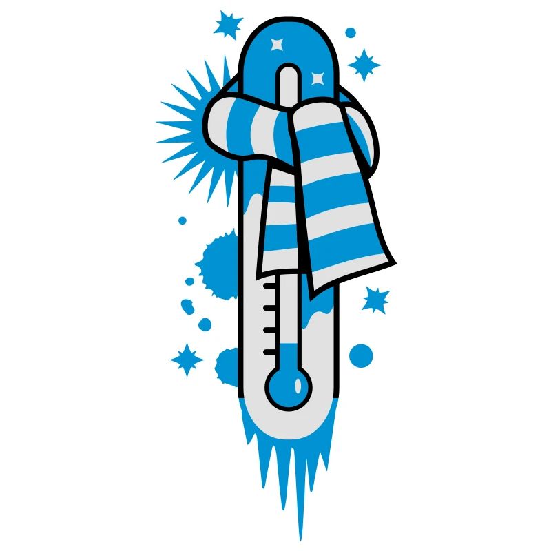 Thermometer on the freezing point