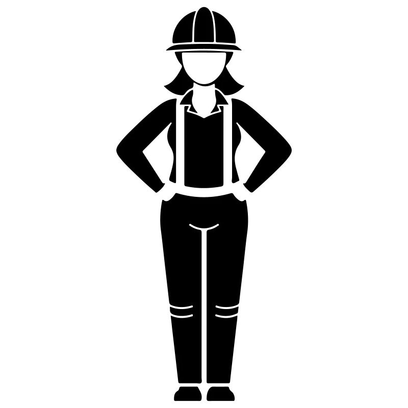 Construction Worker Woman Team Leader