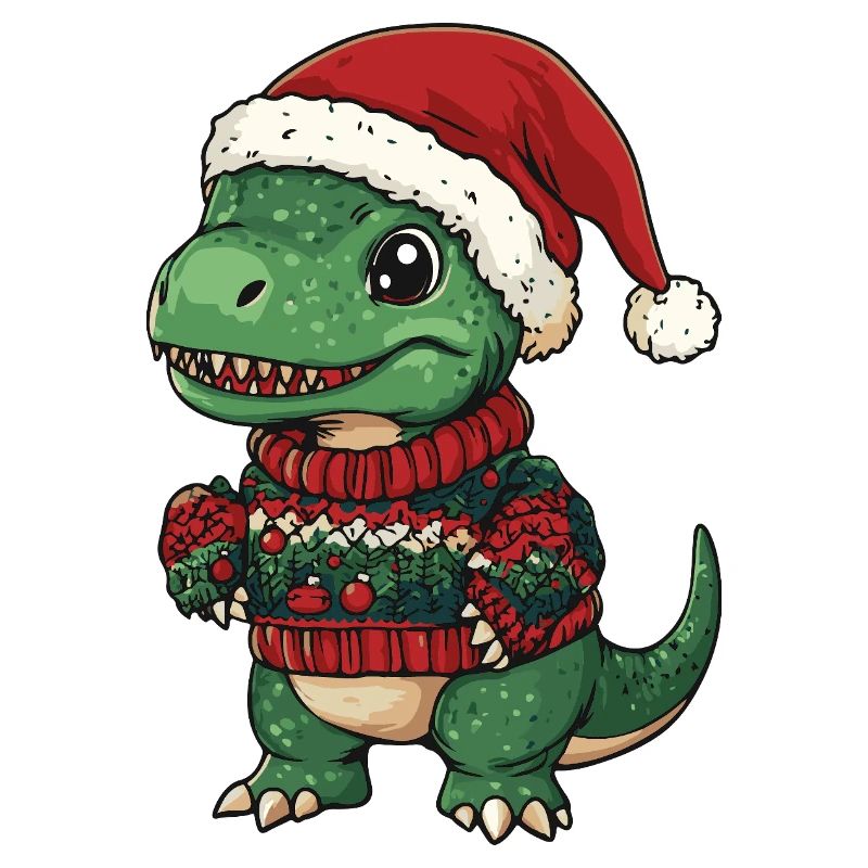 Dinosaure T-Rex Noël