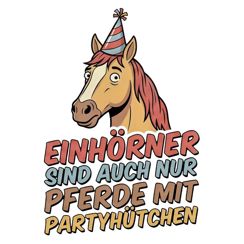 Party horse with hat