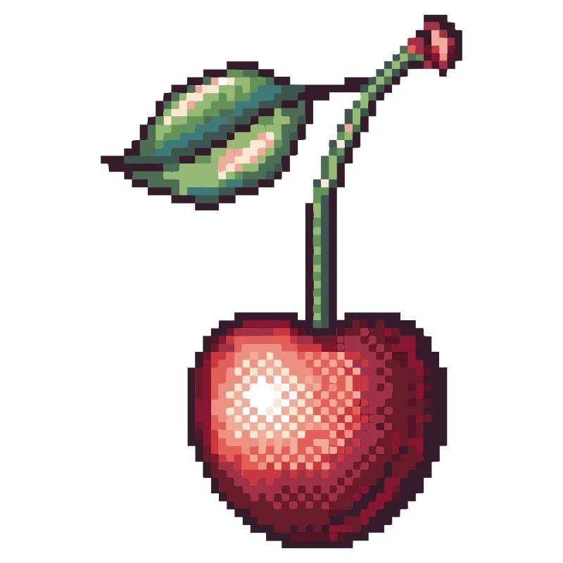 Retro Pixel Kirsche